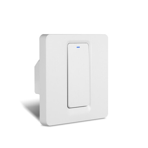 1 Way Tuya WiFi  Light  EU UK Neutral Wire Required  Button Wall Switches with LED Indicator App Control