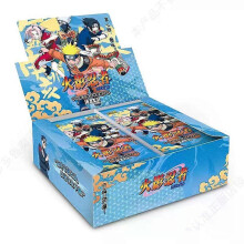(30packsperboxC) KAYOU Genuine Naruto Box Fire Will Successor Badge BR Card Naruto Hinata Tsunade Sasuke Anime Collection Card Boy Toy Gift