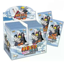 (50packsperboxA) KAYOU Genuine Naruto Box Fire Will Successor Badge BR Card Naruto Hinata Tsunade Sasuke Anime Collection Card Boy Toy Gift