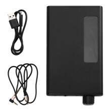 Portable 3.5mm Headphone Amplifier with 5.0 Receiver, Two-Stage Gain , 16-300 Ohm HiFi Earphone Amp