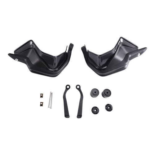 Motorcycle Handlebars with Brackets, Windshield Handguard Replacement Motorcycle Parts for  368G Black