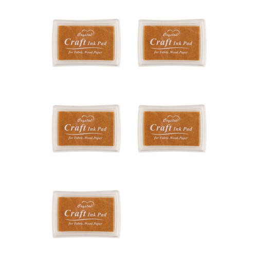 5X Rubber Stamp Ink Pad Stamp Inkpad Ink Pad - Gold