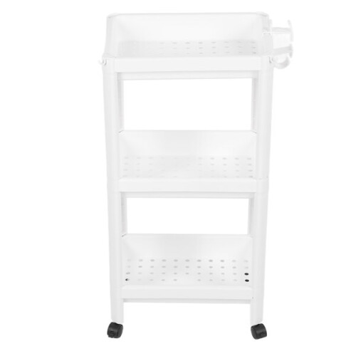White 3-layer freestanding bathroom tower shelf, d