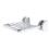 Wall-mounted folding shower seat with non-slip surface, space-saving 1