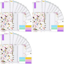 3X A6 Binder,Budget Binder,Used for Budgeting,Budget Planning Notepad, Cash Envelope Binder, with Budget Envelope