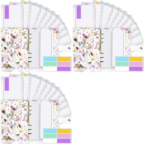 3X A6 Binder,Budget Binder,Used for Budgeting,Budget Planning Notepad, Cash Envelope Binder,  with Budget Envelope