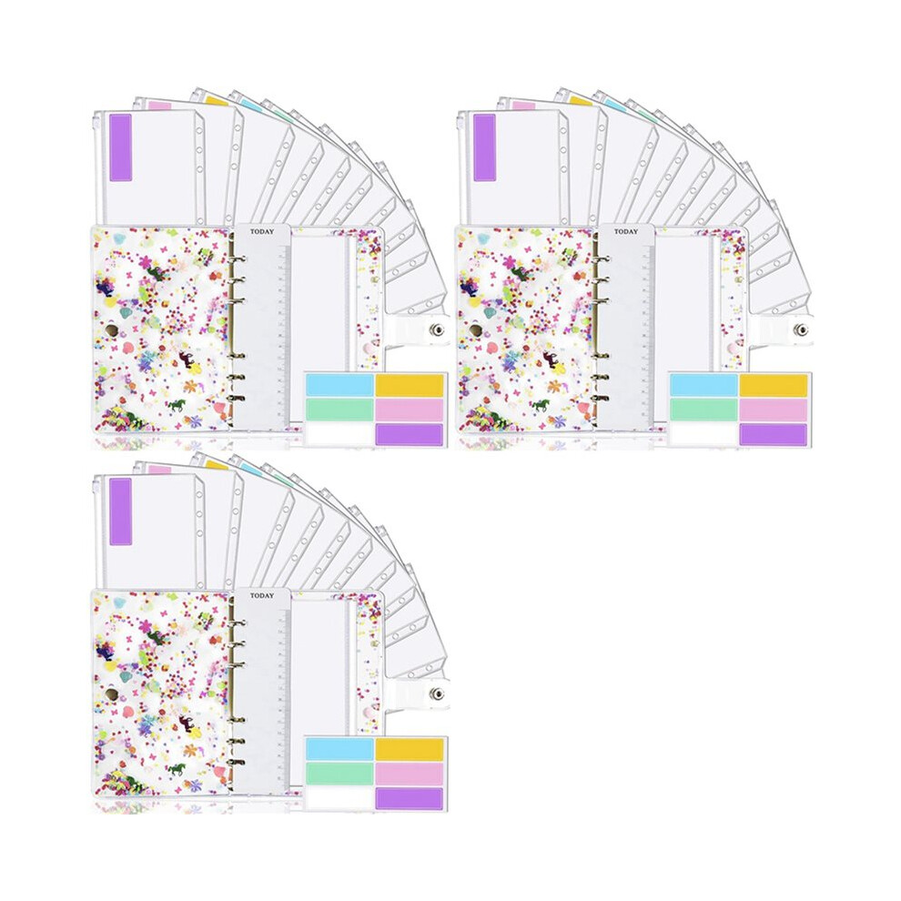 3X A6 Binder,Budget Binder,Used For Budgeting,Budget Planning Notepad, Cash Envelope Binder, With Budget Envelope 4711592925089