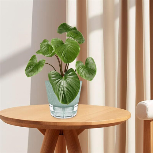 Vaso para Plantas Autoirrigável de 6 Polegadas com Reservatório Visual e Furo de Drenagem, Vaso para Plantio Interno e Externo, Pacote com 5, Cinza 2