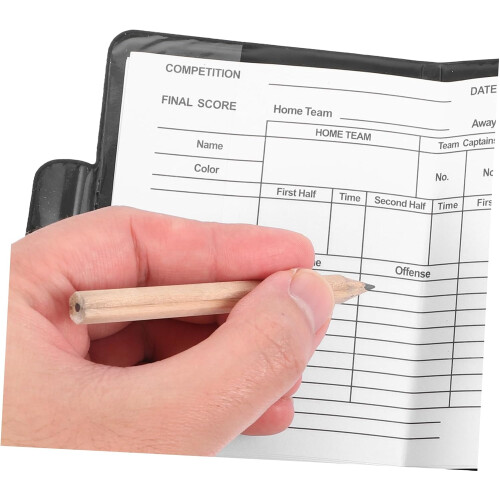 Standard Referee Wallet Soccer Referee Kit 2 Pack Referee Cards Easy Scoring Sheet Compact Sturdy 2