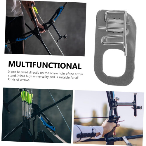 Bowstring Clip Aluminum Alloy Rest Buckle Easy Install Remove Black Color 2