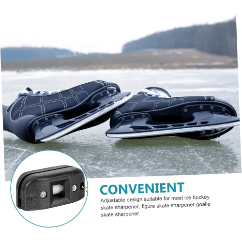 Skate Sharpener Compact Easy to Use Ice Skate Sharpener Grindstone for Skating 2