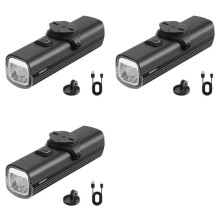 3X USB Rechargeable Bike Light Bike Lights for Night Riding Night Riding 1200 Lumen Brightness Aluminum Alloy Waterproof