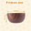 Madeira de AcáCia para Frutas, Saladas e MacarrãO, Tigela de Madeira para Salada 5,1 X 2,4 Polegadas 7