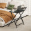 Homcom HOMCOM 70 cm Folding Computer Desk for Small Spaces Bedroom, Black 7