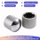 4x Guitar Dome Control Knobs for  Tele Replacement, Silver 5