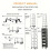 Universal metal cabinet with floor mounting and dustproof 3