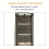 Universal metal cabinet with floor mounting and dustproof 5