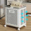 1 pc. Large Folding Laundry Trolley - Ceramic White 4