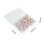 300Pcs Rose Gold Push Pins ThumbTacks Transparent Plastic Round  Map Tacks 8