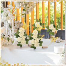 Metal Gold Center Pieces Decoration for Table with Wood Base, Table Centerpieces for DIY Wedding Decor