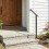 Costway Outdoor Hand Rail 2-Step Angle-Adjustable Metal Stair Railing Kit 6