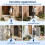 Costway Outdoor Hand Rail 2-Step Angle-Adjustable Metal Stair Railing Kit 4