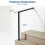 Costway Outdoor Hand Rail 2-Step Angle-Adjustable Metal Stair Railing Kit 3