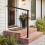 Costway Outdoor Hand Rail 2-Step Angle-Adjustable Metal Stair Railing Kit 5