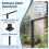 Costway Outdoor Hand Rail 2-Step Angle-Adjustable Metal Stair Railing Kit 8