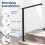 Costway Outdoor Hand Rail 2-Step Angle-Adjustable Metal Stair Railing Kit 9
