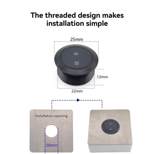 FP001 Metal Circular Face Recognition Module Supports  Vein Recognition for Face Recognition Applications 2