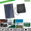 Mini bomba de água solar com motor, 800L/H 50 W. 2