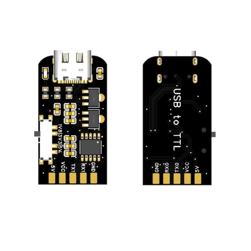 Module Convertisseur USB Vers TTL - Module USB Vers Double UART TTL - Niveau D'E/S Réglable (1,8 V/3,3 V/5 V), Interface Type-C 2