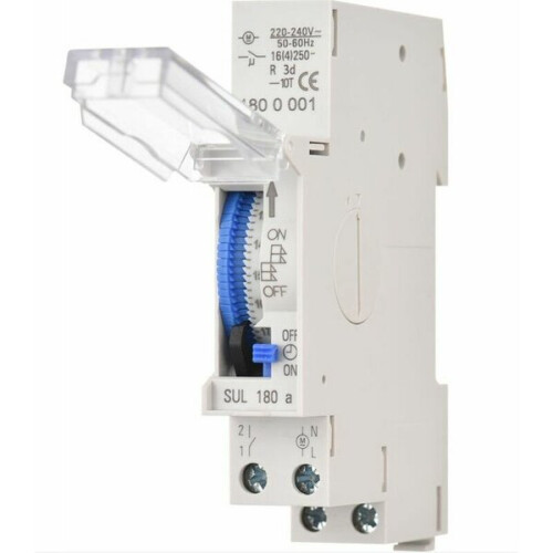 24-hour mechanical timer, 15-minute minimum timer, montu 2