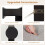 Costway 80 cm Makeup Vanity Desk Set with LED Bulbs Mirror And Stool 9