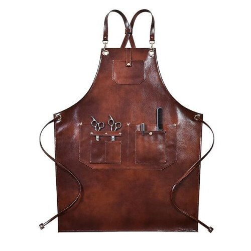 Leren barbecueschort 2