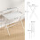 Homcom (White) HOMCOM 81.5 cm Folding Computer Desk for Small Spaces Bedroom 3