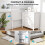 Homcom (White) HOMCOM 81.5 cm Folding Computer Desk for Small Spaces Bedroom 4