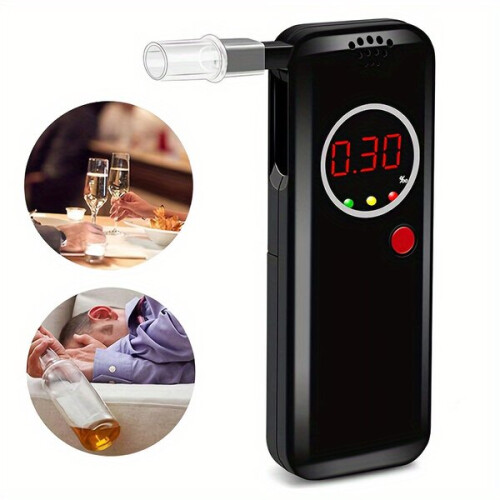 Digitale alcoholtester met lcd-display en 5 tips. 1