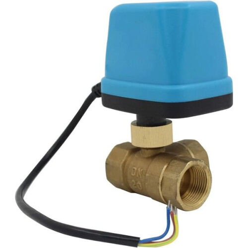Válvula motorizada de 3 vías, válvula solenoide motorizada de 220 V. 2