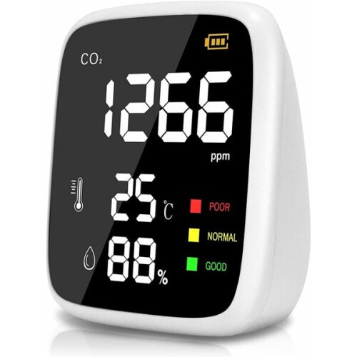 Detector de CO2, sensor de CO2 doméstico de 400-5000 PPM, mini detector de CO2 2