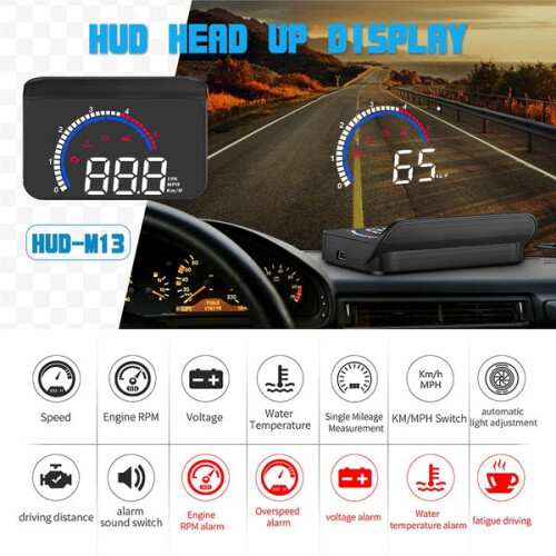 Οθόνη πλοήγησης αυτοκινήτου HUD Obd Head Up Display 1
