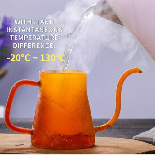 Hervidor de vidrio resistente al calor para café y té. 1