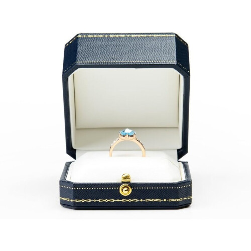 1pc engagement ring box jewelry gift box octagonal ring 1