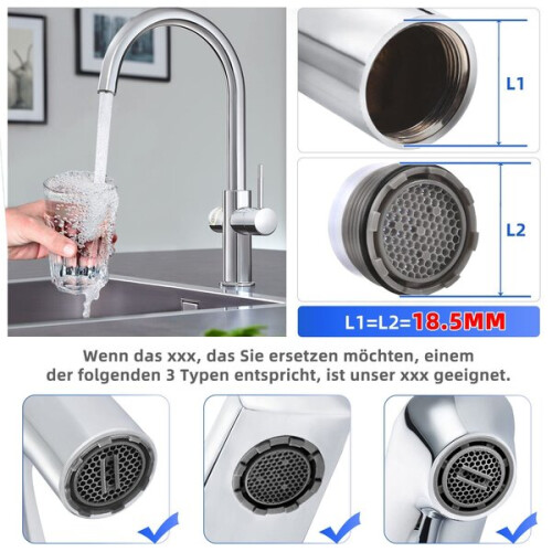 Wasserhahn-Luftsprudlerfilter, 8 Stück 1