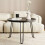 Table d'appoint ronde pliante minimaliste, en plastique. 2