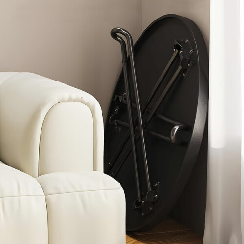 Table d'appoint ronde pliante minimaliste, en plastique. 2
