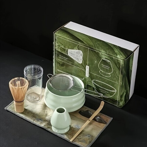 Matcha tea set: bowl, ceramic tools 2