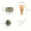 Matcha tea set: bowl, ceramic tools 4
