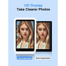 Magnetic Monitor Screen Projector Snyc Phone Rear Camera Selfie for Vlog Live Stream Video Recording with Fill Light